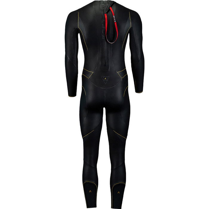 2024 Huub Hombres Alchemy 3/5mm Back Zip Swim Neopreno ALCHEMY1 - Black / Grey / Gold